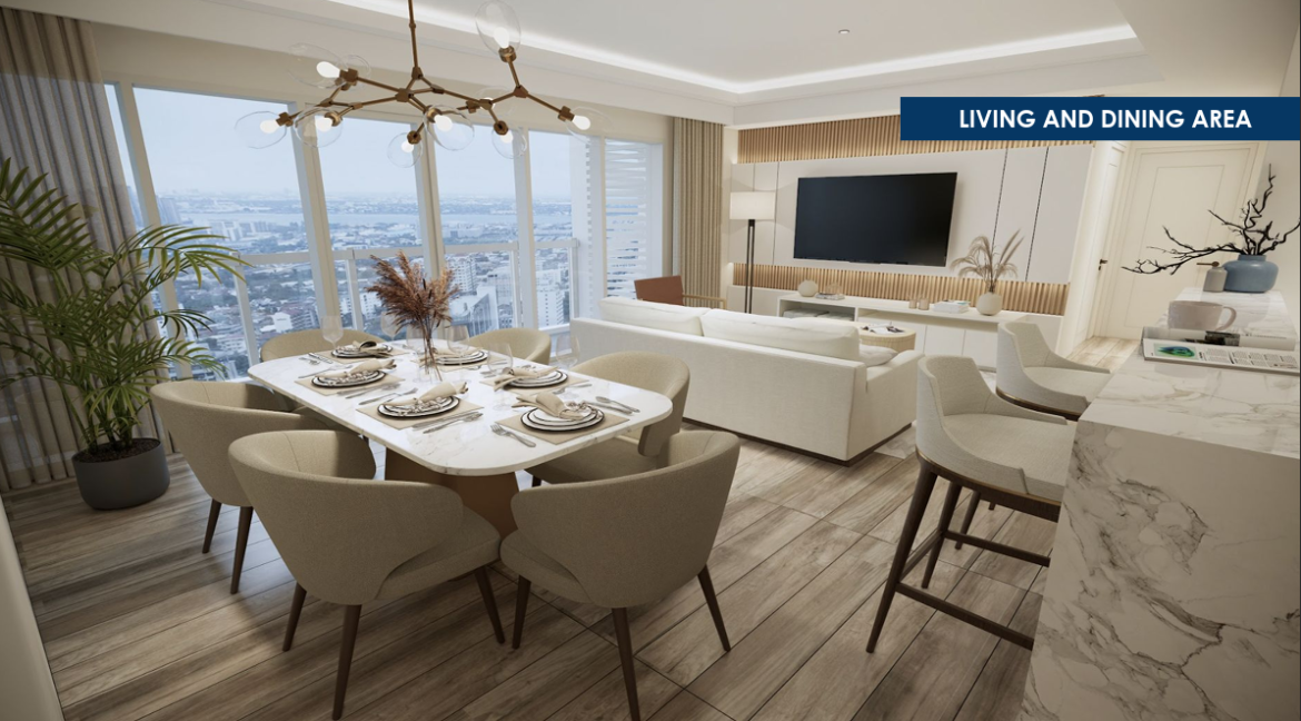 Lincoln Unit Living and Dining Area