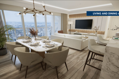 Lincoln Unit Living and Dining Area